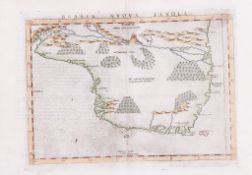 Ruscelli (Girolamo) - Brasil Nuova Tabula, the southern portion of South America from Libro Quarto