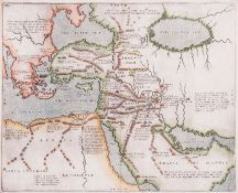 Bowen (Emanuel) - A map of Arabia from Raleigh`s History of the World, classical map of the Middle