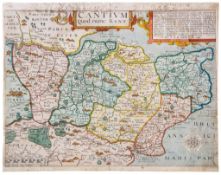 A mixed group of maps of Kent, by or after Norden, Kip, Seller, Bowen, Holl and others,   engraved