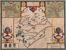 Rutland.- Speed (John) - Rutlandshire with Oukham and Stanford her bordering Neighbour Newely