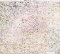 Smith (W.H.) - Environs of London, large folding map from South Mimms to Coulsdon, and from