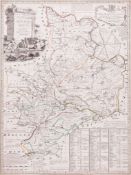 Huntingdonshire.- Bowen (Emanuel) - An Accurate Map of the County of Huntingdon, large vignette