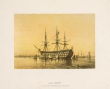 [Elgar (Francis)] - The Royal Navy; in a series of illustrations,  title printed in red  &  black,