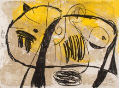 Joan Miró (1893-1983) - La commedia dell`arte V (D.1110) etching with aquatint printed in colours,