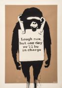 Banksy (b.1974) - Laugh Now screenprint in colours, 2003, numbered 107/600, published by Pictures