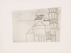 Ben Nicholson (1894-1982) - Pisa as Intended (C.61) etching, 1967, signed and dated in pencil,