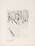 Arman (1928-2005) - Screws etching, 1963, signed in black ink, numbered 61/100, published by