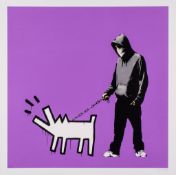 Banksy (b.1974) - Choose Your Weapon (Bright Purple) screenprint in colours, 2010, signed and
