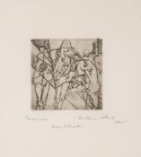 Christian Schad (1894-1982) - Liede Schaften (R.10) etching, 1915, signed and dated in pencil, on