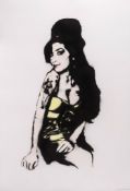 Bambi (b.1982) - Amy Jade (Yellow) screenprint in colours, 2011, signed and incscribed A/P 5/10, an