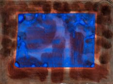 Howard Hodgkin (b.1932) - Blue Listening Ear (H.73) etching with aquatint and carborundum printed