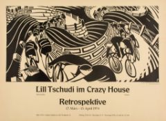 Lill Tschudi (1911-2004)(after) - Tour de Suisse (Poster for her retrospective) offset-lithograph,