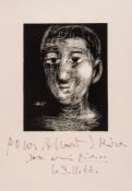 Pablo Picasso (1881-1973) - Tete de Garcon III (B.1026, BA.1290.IIBb) linocut, 1962, a signed and