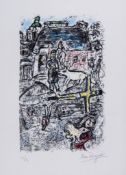 Marc Chagall (1887-1985) - La Passion (M.736) lithograph printed in colours, 1975, signed in