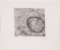 Ben Nicholson (1894-1982) - Olympic Fragment (C.118) etching printed with a delicate plate tone,