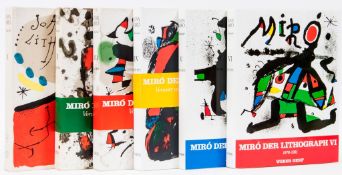 Joan Miró (1893-1983) - Miró der Lithographe I-VI the set of six books, 1972-92, comprising thirty