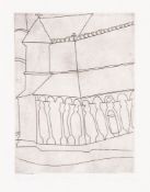 Ben Nicholson (1894-1982) - Fragment of Tuscan Cathedral (C.47) etching, 1966, signed and dated in