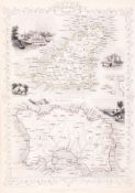 Channel Islands.- Rapkin (John) - Channel Islands, for the Tallis Atlas, a double map of Guernsey