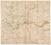 Kitchin (Thomas) - A Map of the Countries Thirty Miles Round London, showing from Marlow to