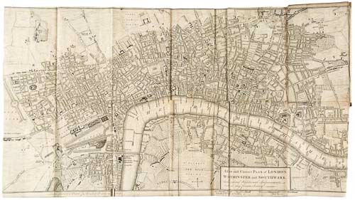 London and its Environs Described, 6 vol.,   1 folding map only (plan of London, lacking map of