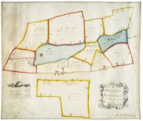 .- Austen A Map of the Pond Farm delineat  (Jane,  novelist,   1775-1817).- Austen (John,  of