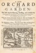 Lawson (William) - A New Orchard and Garden:, 2 parts in 1,   woodcut title vignette and