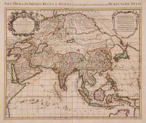 De l`Isle (Guillaume) - L`Asie divisée en ses Principales Regions, the continent of Asia, from the