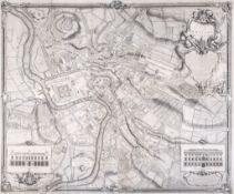 Avon.- Rocque (John) - A Plan of the City of Bristol, large and detailed plan with ornate title