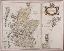 Blaeu (Johan and Willem) - Scotia Antiqua, Scotland in the time of the Romans, with large inset of