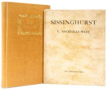 Sackville-West (Vita) - Sissinghurst,  one of 500 copies signed by the author , original boards,