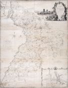 Armstrong (Capt. Andrew) and Mostyn John Armstrong - A New Map of Ayr Shire, wall map with large