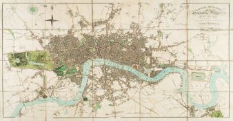 Mogg (Edward) - London in Miniature, with the surrounding villages,  an entire new plan  , in which
