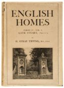 Tipping (H.Avray) & Christopher Hussey. - English Homes, 9 vol.   [a complete set], all first