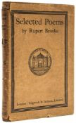 Brooke (Rupert) - Selected Poems,  first edition  ,   half-title, frontispiece portrait of the