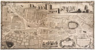 Yorkshire.- Jollage (Paul) - A Plan of Pontefract in York-Shire, separately published and detailed