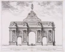 Le Clerc (Sebastien) - Arc de Triomphe de Louis XIV a la Porte St. Antoine, and a plan of the