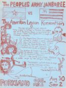 MEM A 30 x 22.8cm flyer entitled "The Peoples Army Jamboree vs The Amerikan... MEM A 30 x 22.8cm