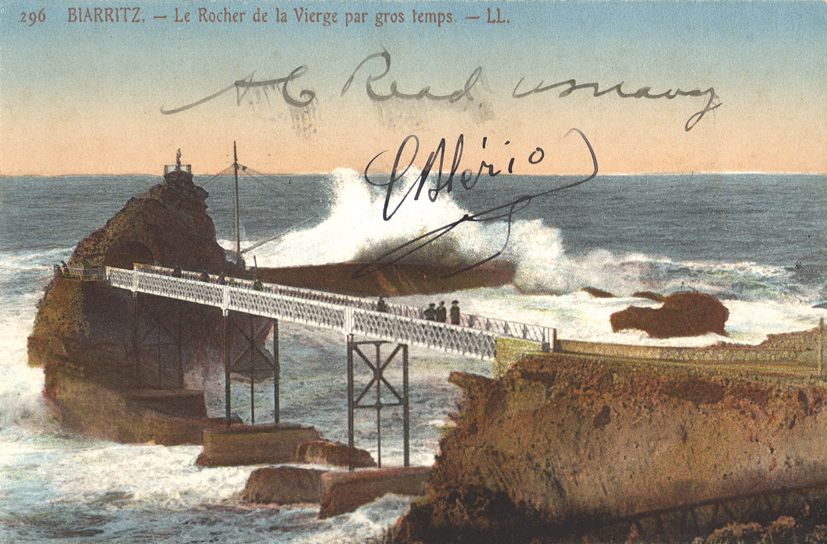 MEM A 8.9 x 13.6cm v intage postcard featuring a colour image of Le Rocher... MEM A 8.9 x 13.6cm v