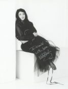 SP A black and white full-length photograph of Kate Bush SP A black and white full-length photograph