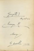 COL A good quality autograph collection , including members of the Royal family COL A good quality