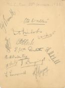 COL A fascinating collection of cricketing autographs COL A fascinating collection of cricketing