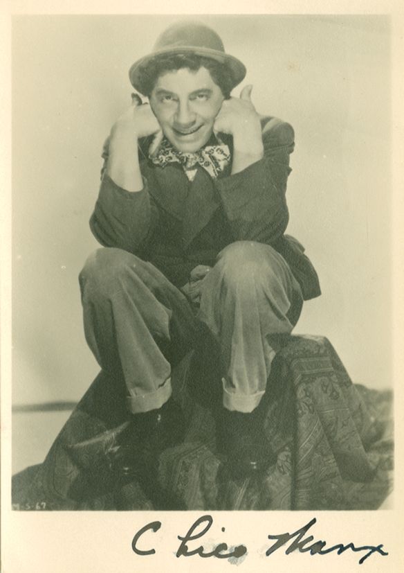 SP A 12.5 x 8.6cm black and white photograph of Chico Marx of the Marx Brothers SP A 12.5 x 8.6cm