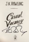 BOOK A copy of J. K. Rowling`s 2012 novel " The Casual Vacancy" BOOK A copy of J. K. Rowling`s