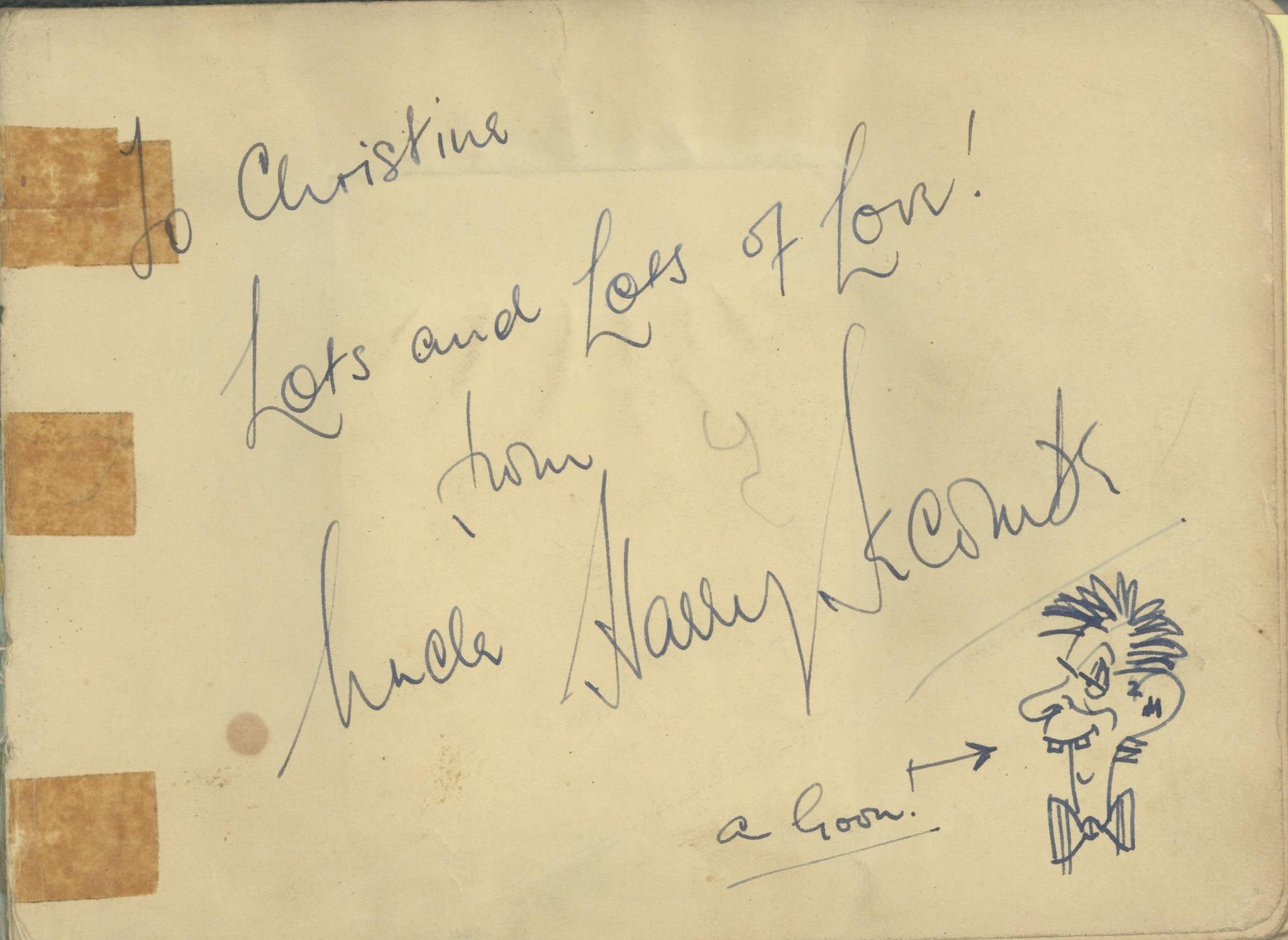 COL An autograph album, collected by a niece of Harry Secombe`s, c.1950s COL An autograph album,