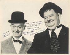 SP A black and white 10 x 8" landscape photo of Laurel & Hardy SP A black and white 10 x 8"