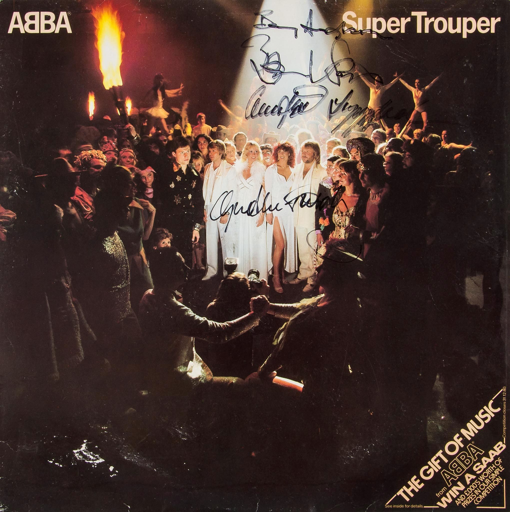 LP A 12" vinyl copy of Abba`s 1980 LP "Super Trouper" LP A 12" vinyl copy of Abba`s 1980 LP "Super