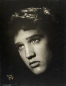MEM Two black and white photographs of Elvis Presley taken by William Speer... MEM Two black and