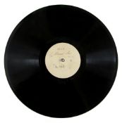 LP A vinyl LP 78 rpm record, signed on both printed white labels in ink "G LP A vinyl LP 78 rpm