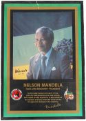 PSS An original colour printed poster, "Nelson Mandela PSS An original colour printed poster, "