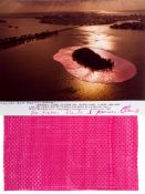 Christo (b. 1935) - Three projects three photographic prints with swatches of fabric attached,